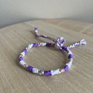 Antionette Bracelet, anklet, trendy, comfortable, tie, embroidery thread, woven,